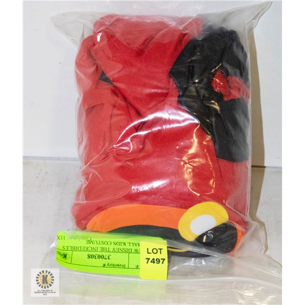 NEW DISNEY THE INCREDIBLES SMALL KIDS COSTUME