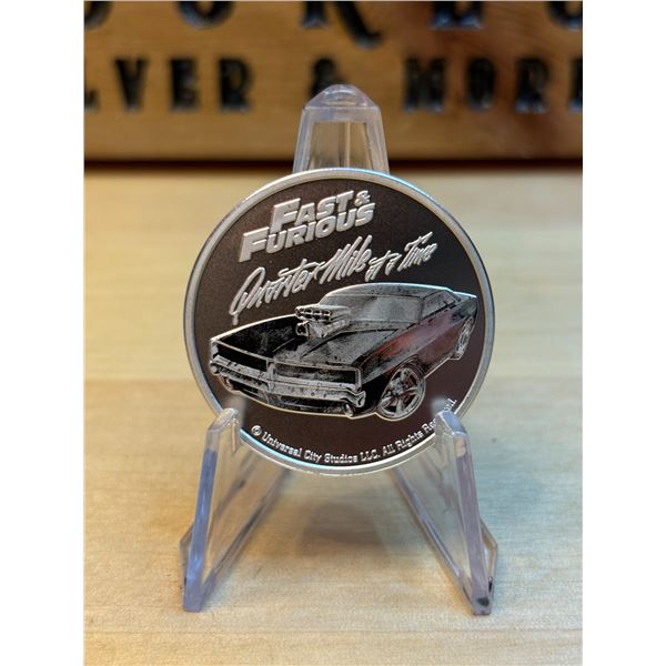 Lot 41-1) 1 oz Samoa Fast and Furious silver coin