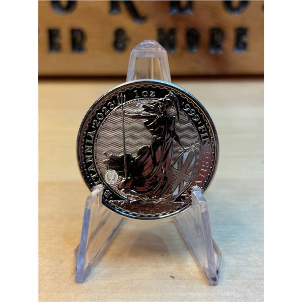 Lot 50-1) 1 oz Britannia 2023 silver