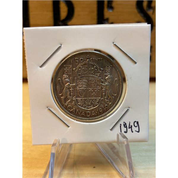 50c Canadian coin 1949
