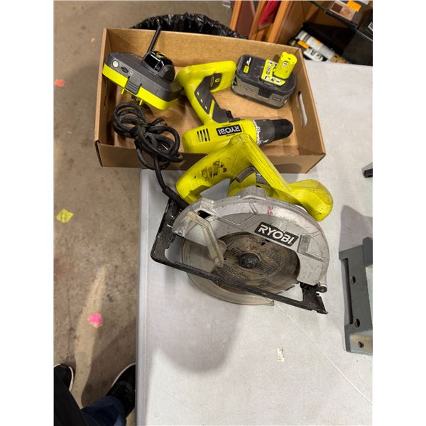 Ryobi tools and security camera