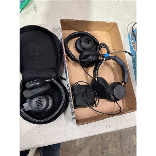 JBL headphones and other and Bose power cord