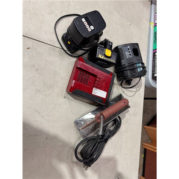 Batteries and chargers, and other tool