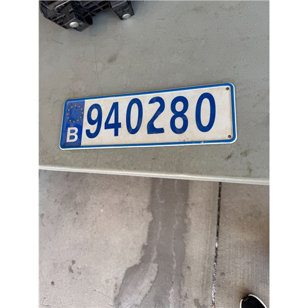 License plate