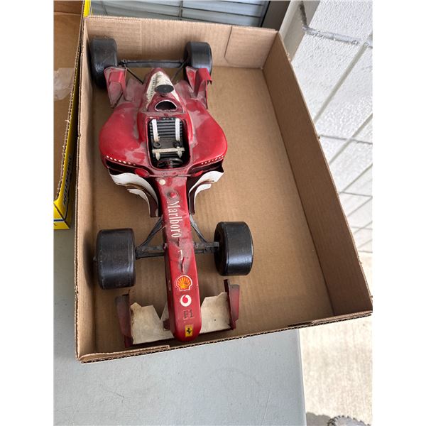 Tin race car Marlboro