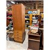 Image 1 : Teak cabinet bottom drawer needs fixing measures 20" x 18" x 78" tall