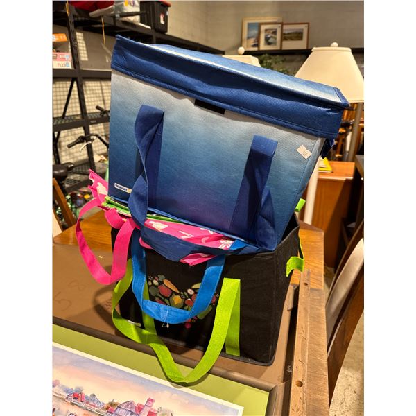 storage bins and reusable bags