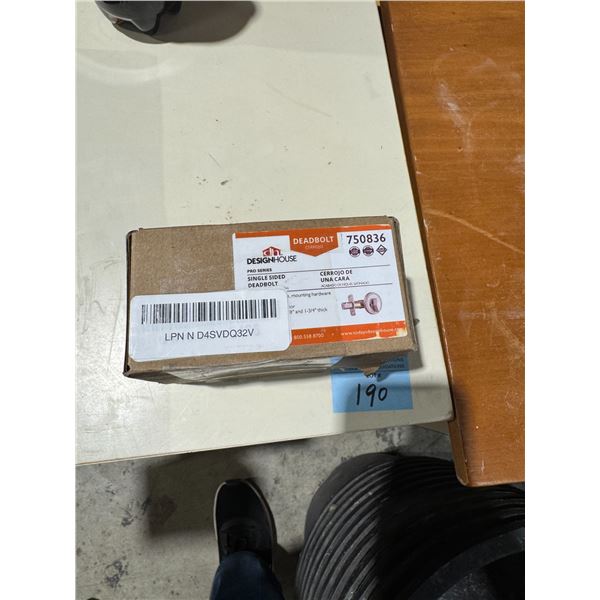 Single sided deadbolt