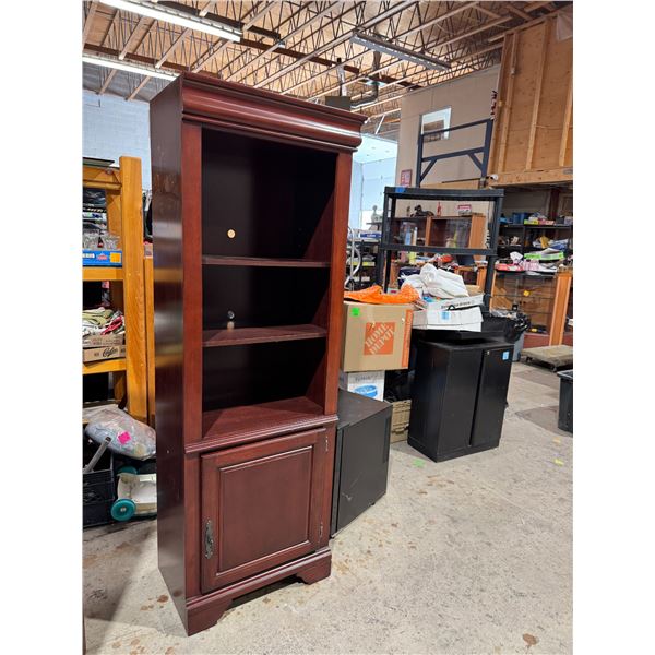 Shelf is 25" x 16 1/4" x 2" tall
