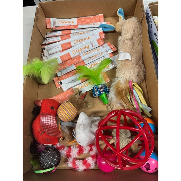 Cat treats and toys