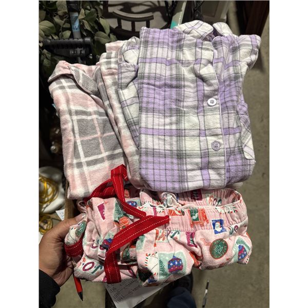 Pajama tops size  small and pajama bottom size small