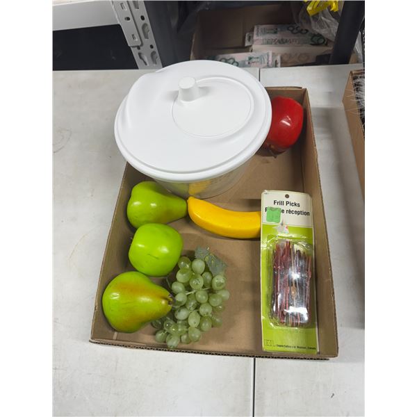 Sell spinner, artificial fruit and frill pics