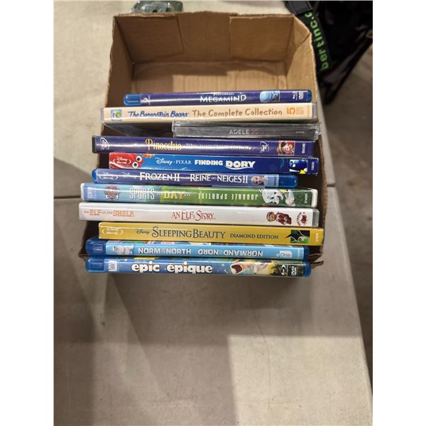 DVDs and blue rays