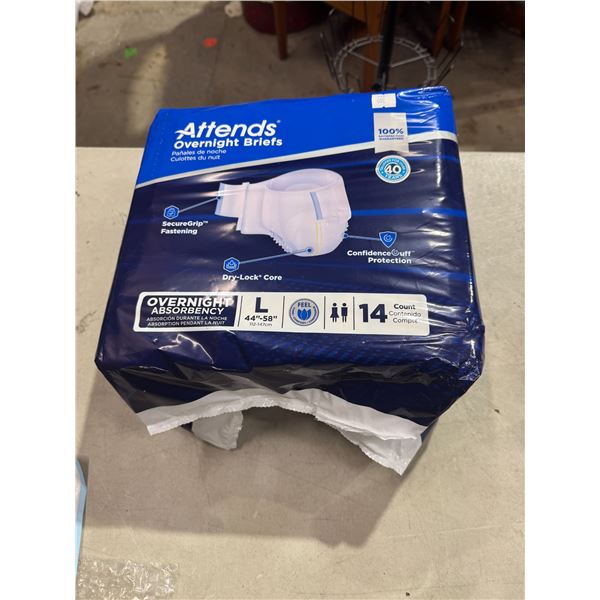 Attends overnight briefs large