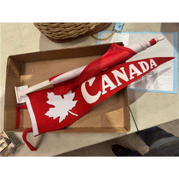 Canada pendant and flag