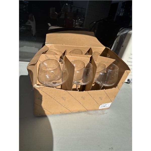 6 red wine glasses