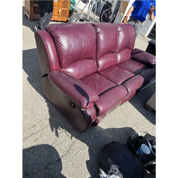 Leather recliner
