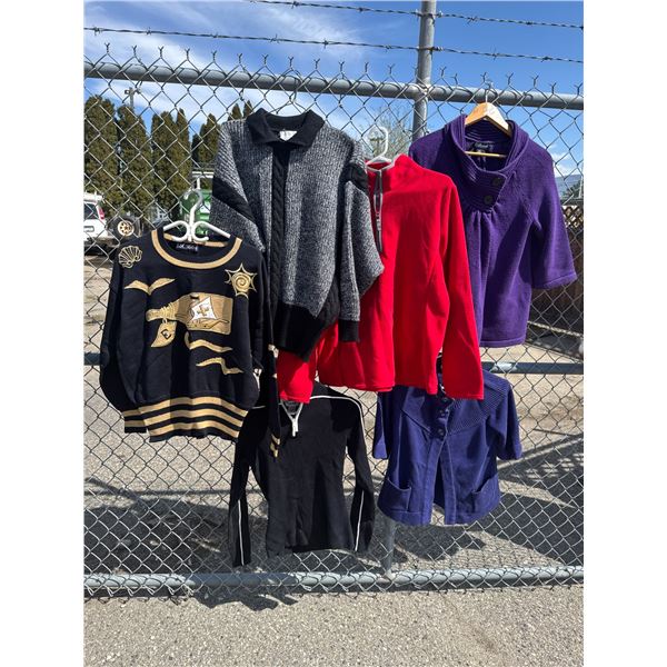 Assorted sweaters