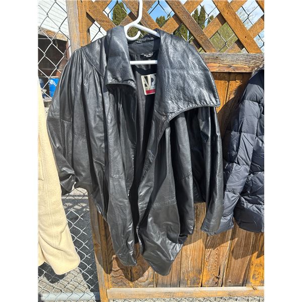 Made in Canada leather coat so it's not showing