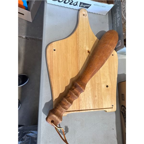 Wood bonker, and cutting board