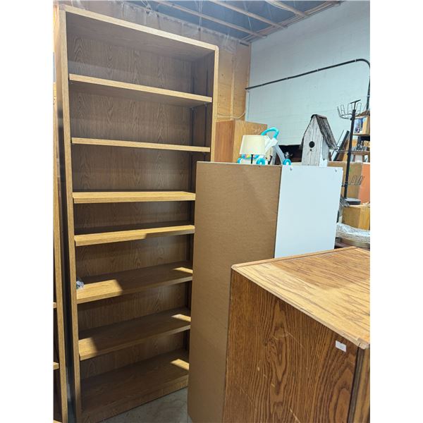 Tall shelf measures 32" x 12" x 85"