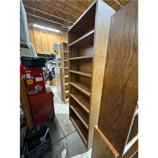 Tall shelf measures 32" x 12" x 85"