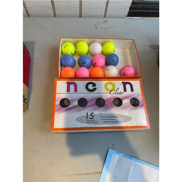Neon clear, golf balls