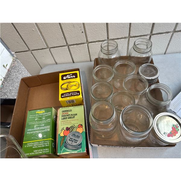 Canning jars and accessories