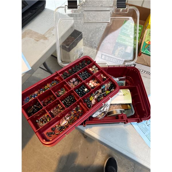 Crafting beads and container