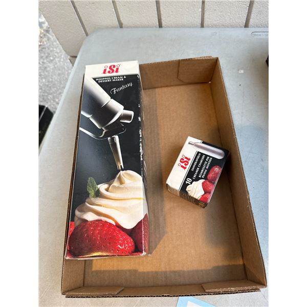 Whipped cream and dessert maker