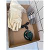 Image 1 : Landscape staples  sprinkler, and other items