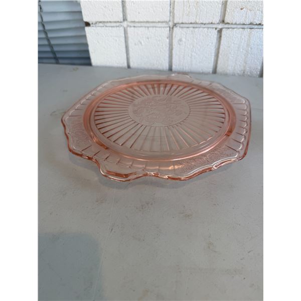 Depression glass platter
