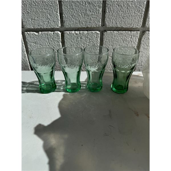 Mini shooter size Coca-Cola glasses