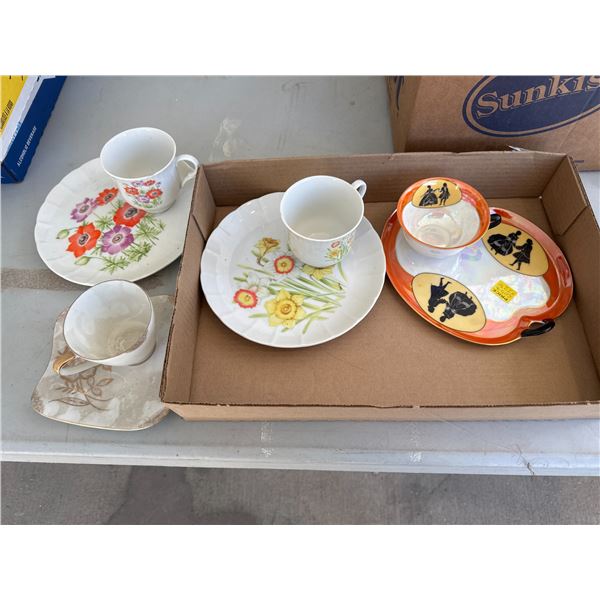 tea cups and plates