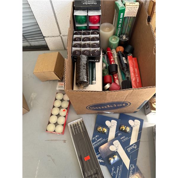Large lot of candles