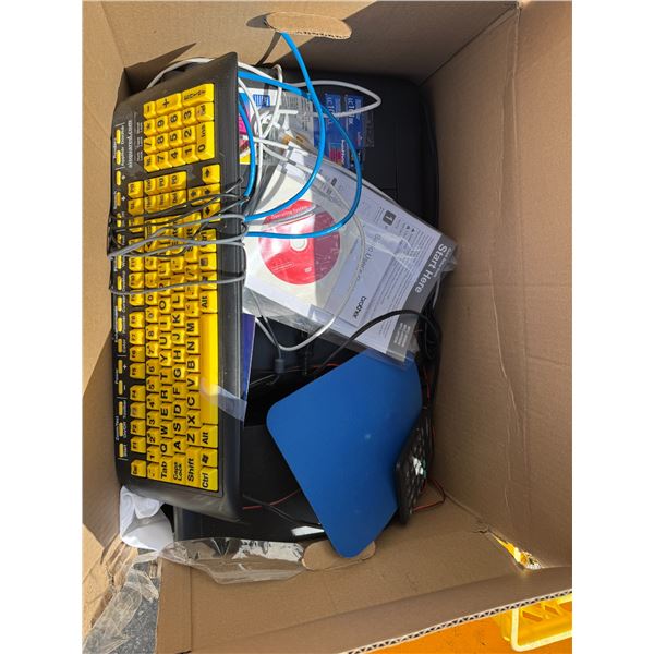 Brother, printer, keyboard speakers, etc.