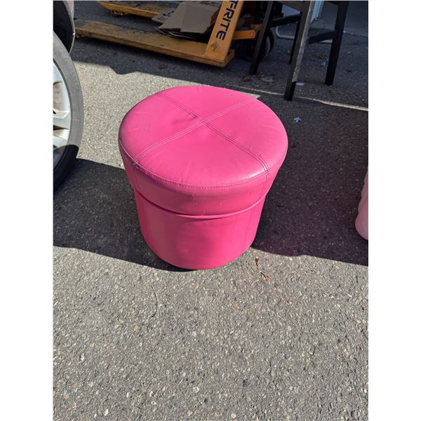 Pink ottoman