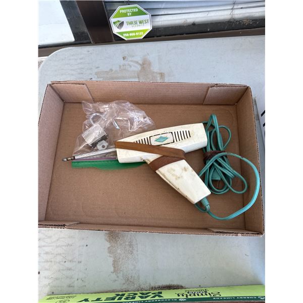 Shop, mate, soldering, gun, and key with lock