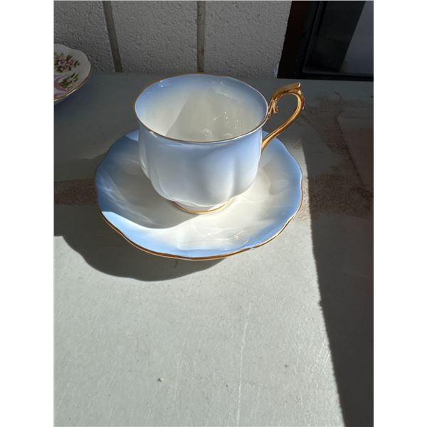 Royal Albert, rainbow, teacup, and saucer