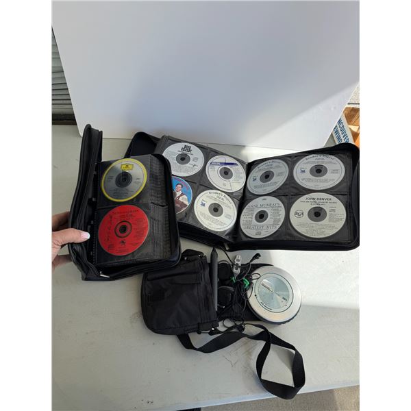 CDs and disc player