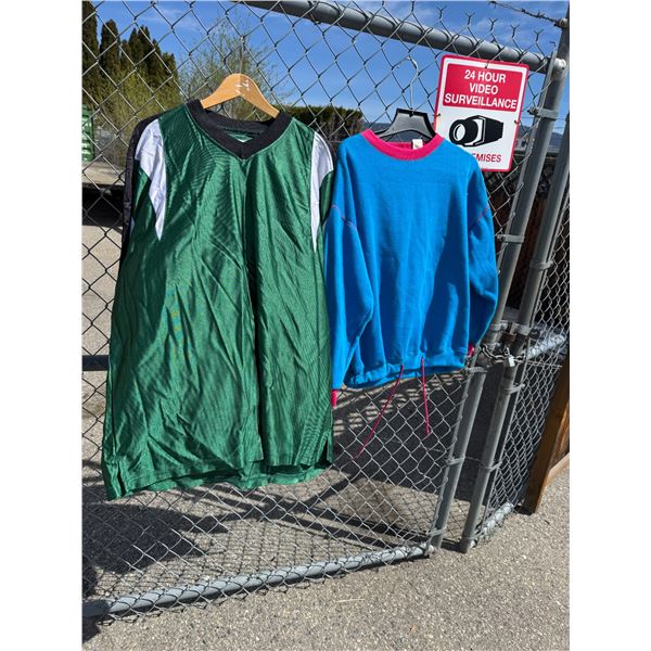 Sweatshirt and jersey shirt