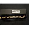 Image 1 : 18K gold plated 14mm Iced out cuban link bracelet- 8"