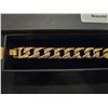 Image 2 : 18K gold plated 14mm Iced out cuban link bracelet- 8"