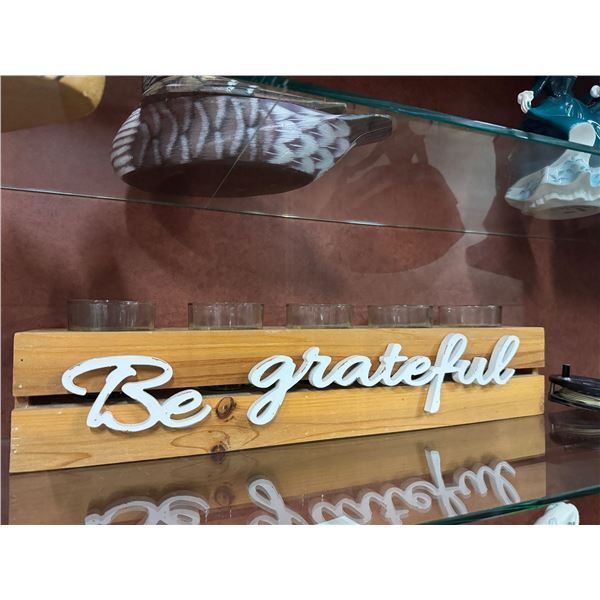 Be grateful Candle Holder