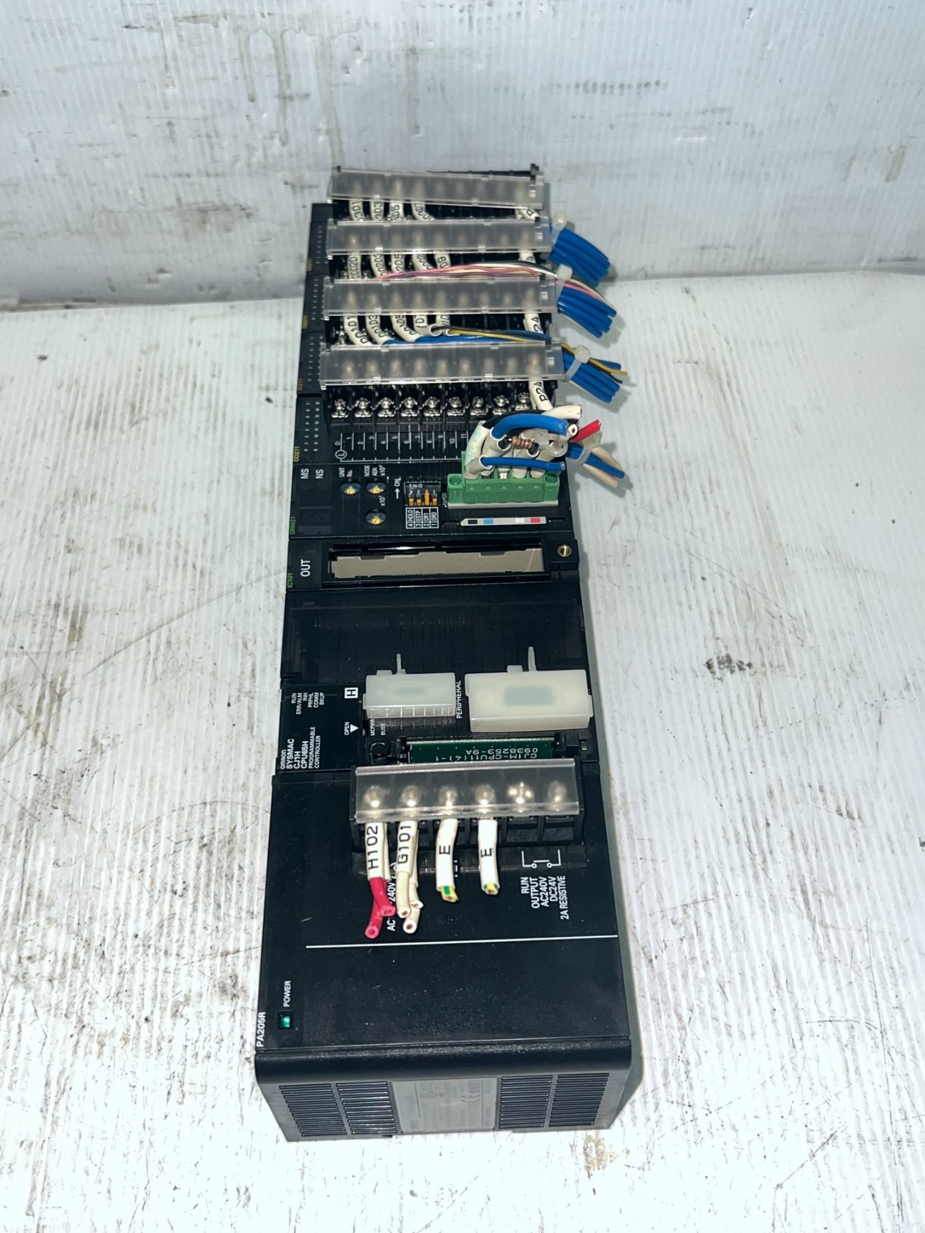 Omron Panel Rack Omron Rack with Modules as Pictured
