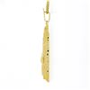 Image 5 : Vintage 14K Gold 24" Star Of David Chai Textured Scroll Dangle Pendant Necklace