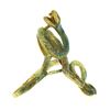 Image 5 : Vintage 18k Yellow Gold Colorful Green & Blue Enamel w/ Detailed Work Snake Ring