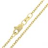 Image 7 : 18k Yellow Gold Square Bezel Amethyst Large Geometric Cross Pendant & 14k Chain