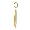 Image 2 : Solid 14k Yellow Gold Detailed Two Towers Medallion Charm Pendant w/ Dual Finish