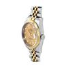 Image 3 : Rolex Mens Two Tone Sapphire Quickset Champagne Diamond Dial Datejust With Rolex